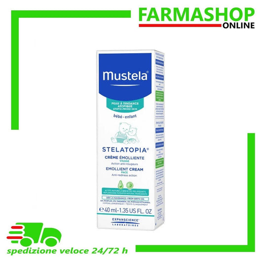 Mustela Stelatopia Crema Emolliente Viso 40 ml