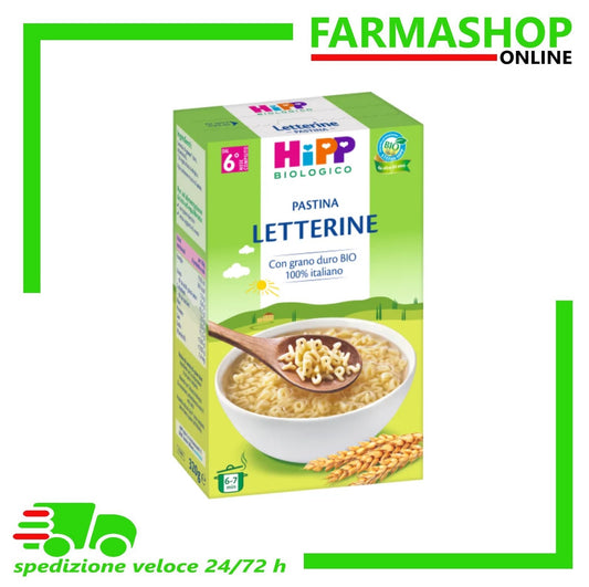 PASTINA LETTERINE HIPP BIOLOGICO 320G