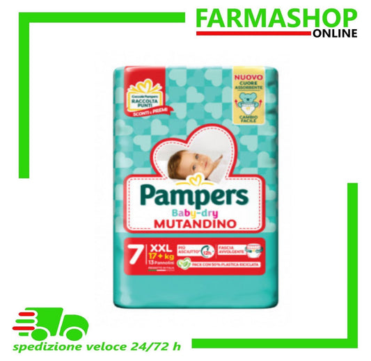 PAMPERS BABY DRY MUTANDINO 7 XXL 17+KG