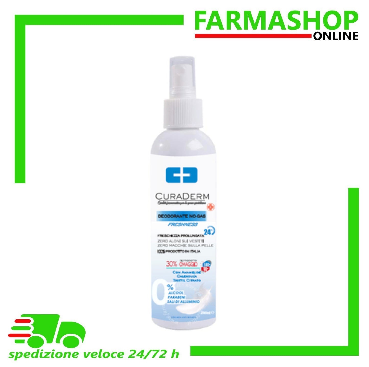 Curaderm deovapo freshness no gas 200 ml