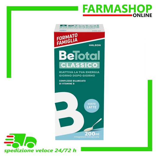 Be-Total Sciroppo Integratore Alimentare Vitamina B Stanchezza Sistema Immunitario Bambini