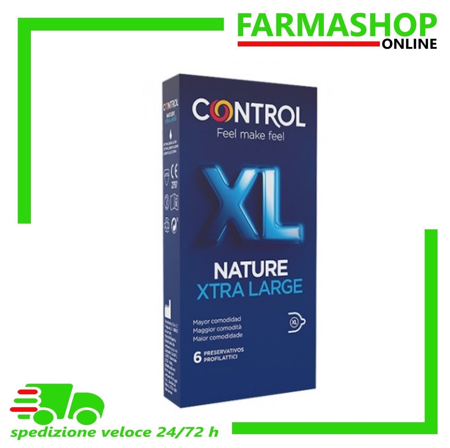 NEW NATURE 2.0 CONTROL 6 PEZZI XTRA LARGE