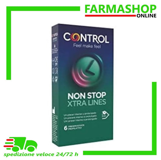 Control Non Stop Xtra Lines 6 Preservativi