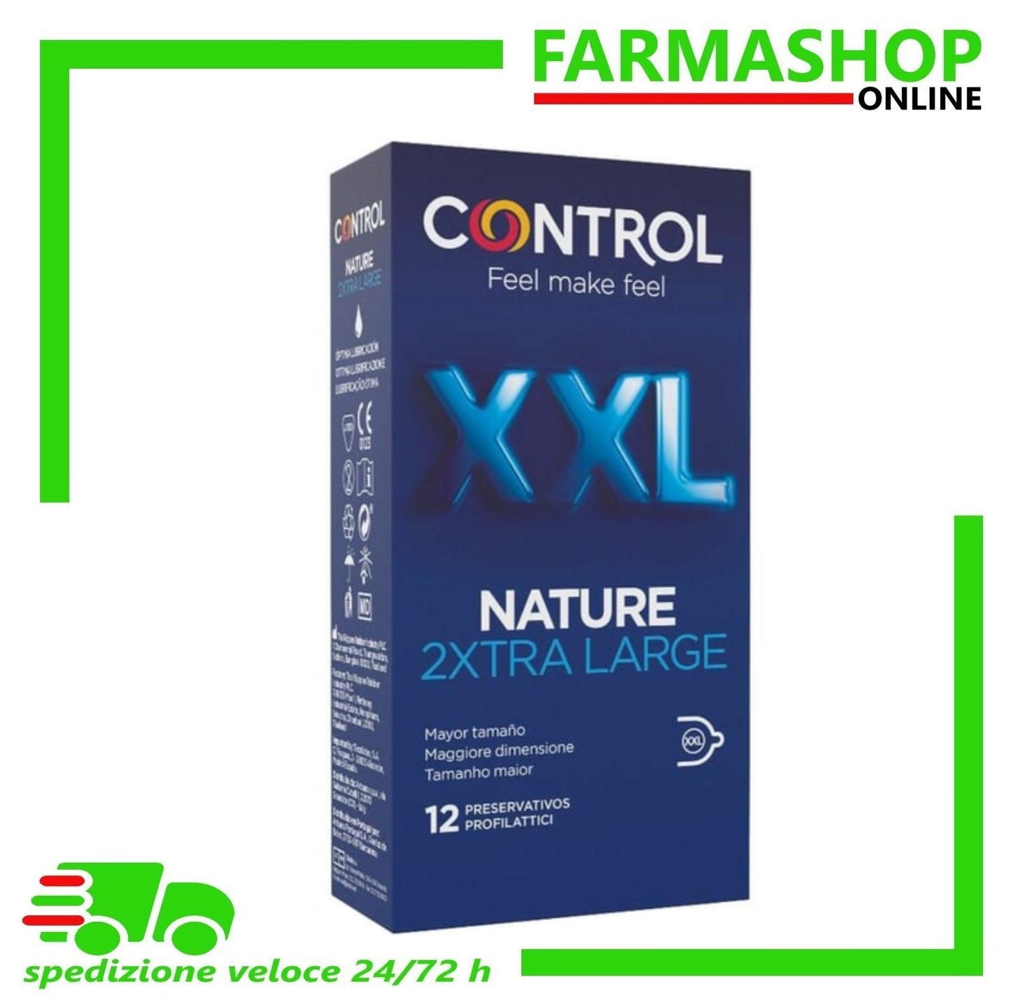 Profilattico Control Nature XXL 12 Pezzi