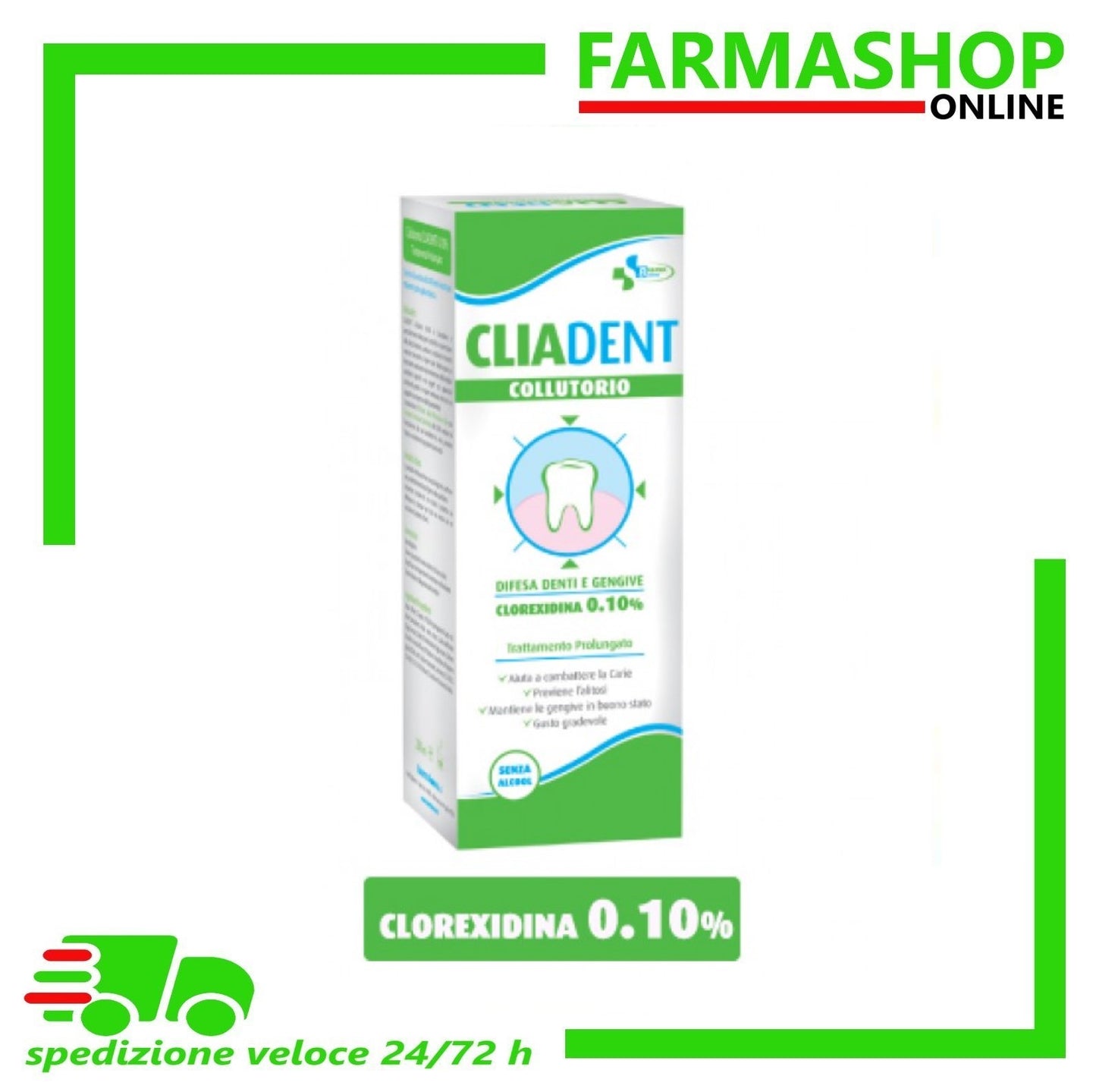 Cliadent colluttorio 0,10% clorexidina 200 ml