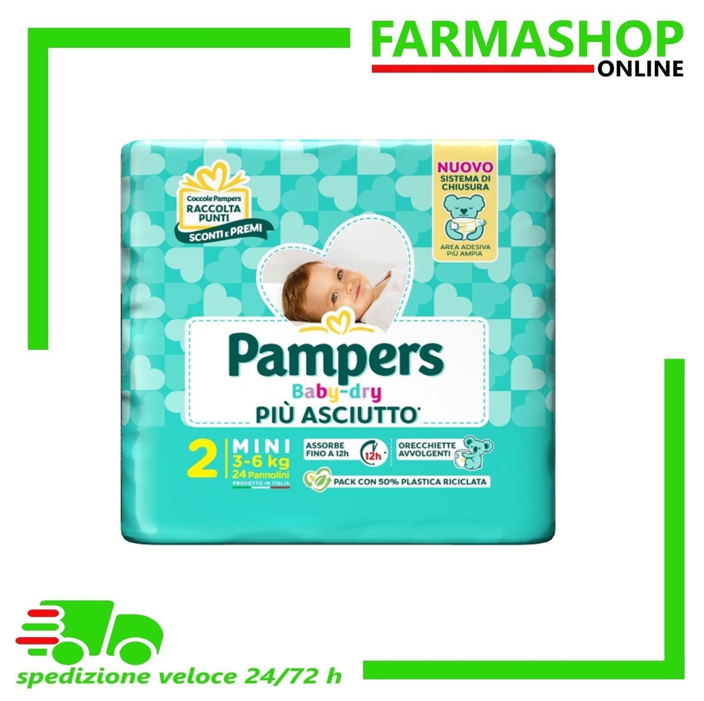 PAMPERS BABY DRY 2 Mini 3-6 kg