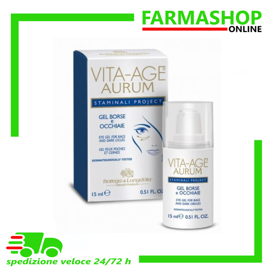 Bottega Di LungaVita - Vita Age Aurum Cellule Staminali Gel Borse Ed Occhiaie Confezione 15 Ml