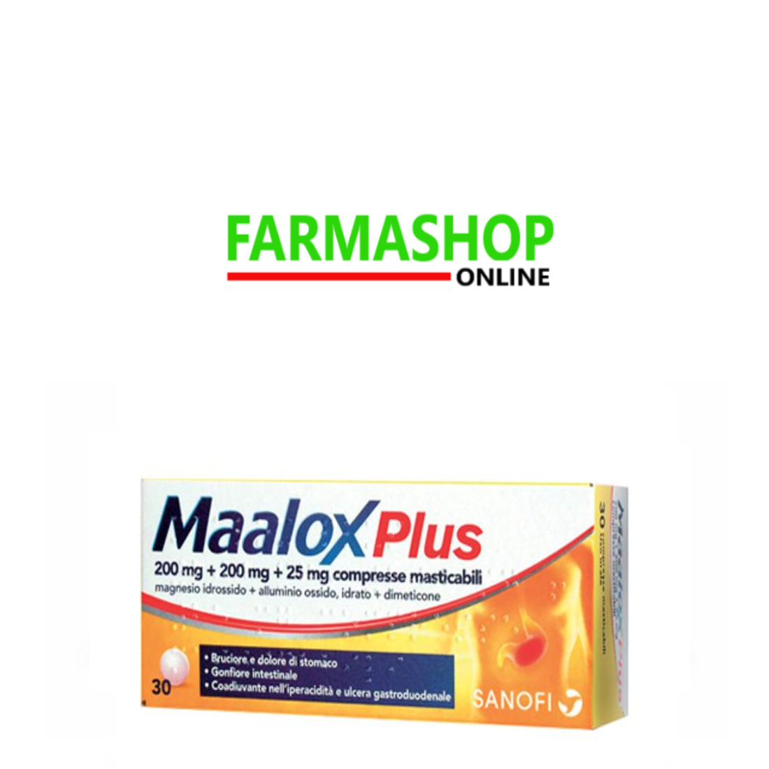 Maalox plus 30 compresse