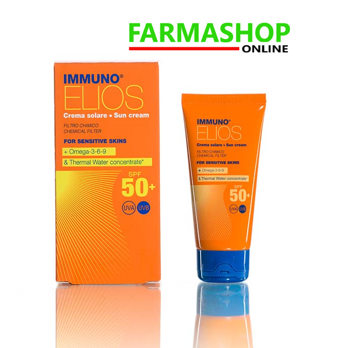 Crema Solare SPF 50+ per pelli sensibili filtro chimico