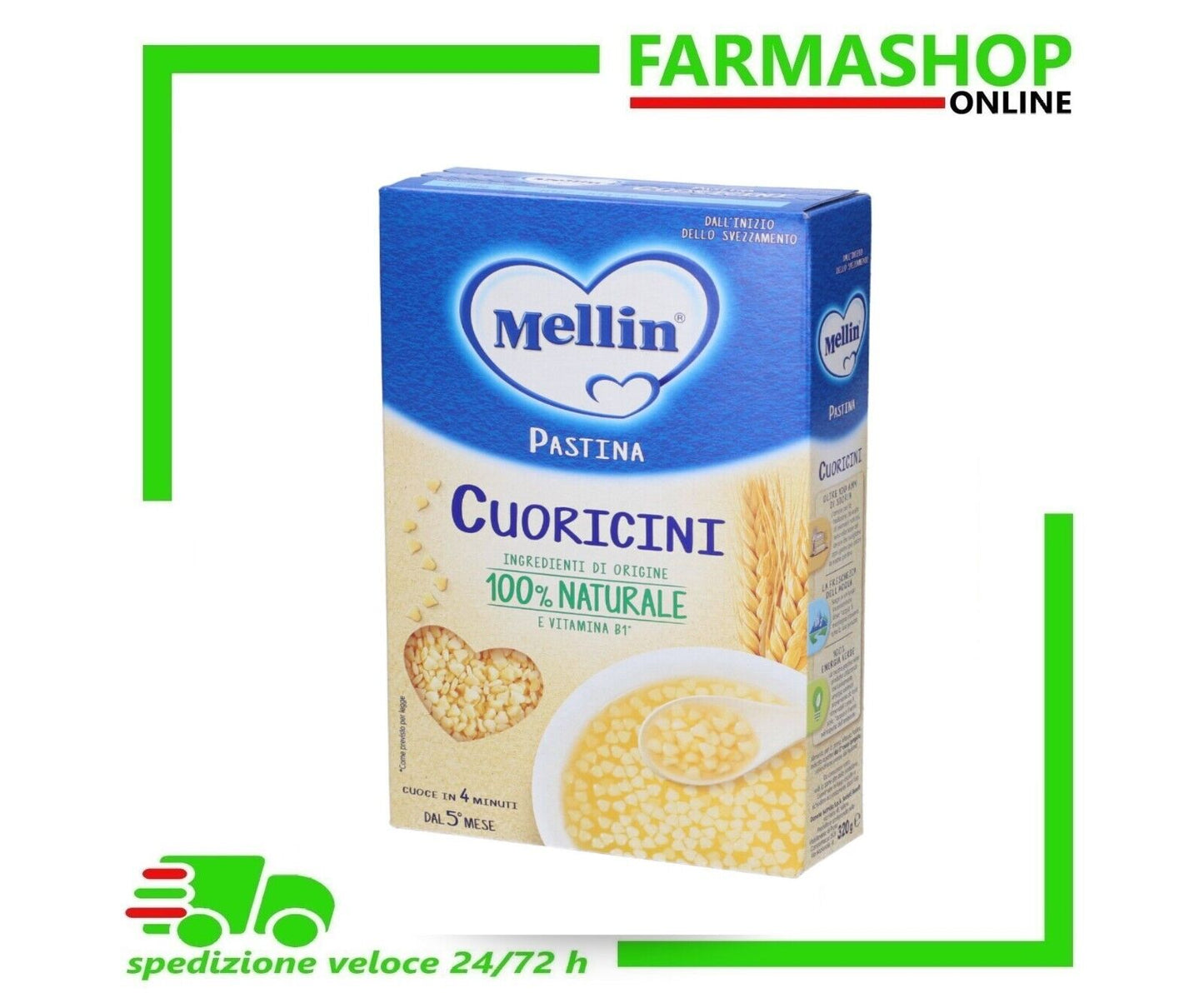 Pastina Cuoricini Mellin 320g