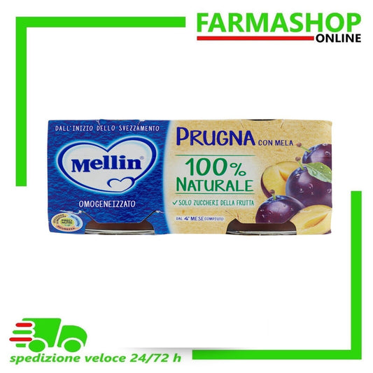 Omogenizzato Mellin prugna con mela 100% naturale