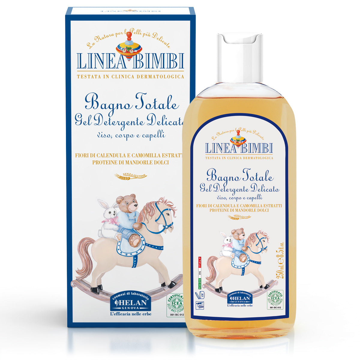 Helan Linea Bimbi Bagno Totale Gel Detergente Delicato 250 mL